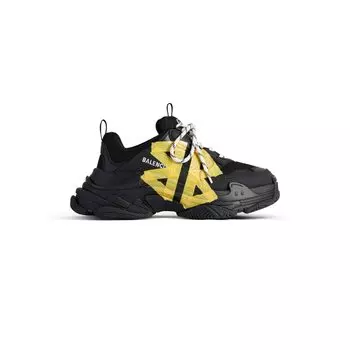 Кроссовки типа Triple S Tape BALENCIAGA, черный/желтый