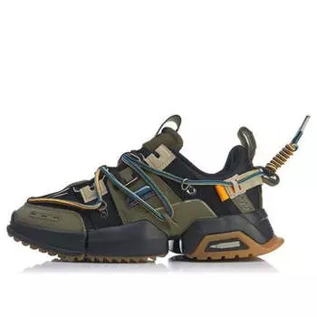 Кроссовки titan x 2019 new york fashion week 'black green' Li-Ning, черный