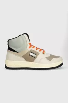 Кроссовки TJM BASKET MID LEATHER Tommy Jeans, бежевый