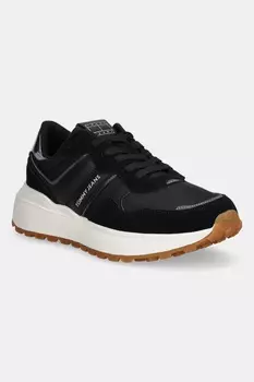 Кроссовки TJW Cleated Runner Tommy Jeans, черный