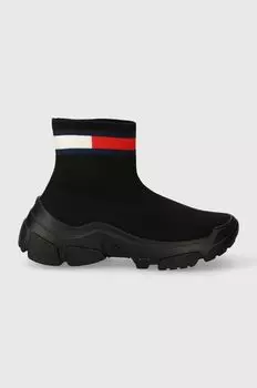 Кроссовки TJW SOCK BOOT Tommy Jeans, черный