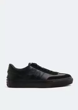 Кроссовки TOD'S Tabs leather sneakers, черный