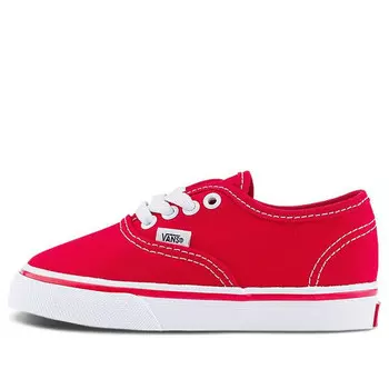 Кроссовки toddler authentic 'red white' Vans, красный