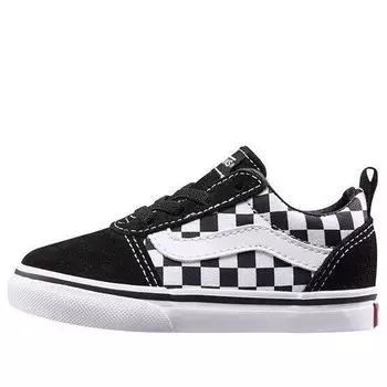 Кроссовки toddlers' ward slip on black/white sneak Vans, черный