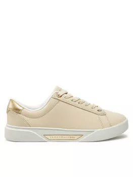 Кроссовки Tommy Hilfiger Chic Court Sneaker FW0FW08382, бежевый