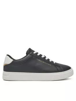 Кроссовки Tommy Hilfiger Essential Court Sneaker FW0FW08320, черный