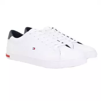 Кроссовки Tommy Hilfiger Essential Leather Detail Vulcanized trainers, белый