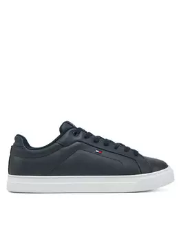 Кроссовки Tommy Hilfiger Icon Court Lth Flag Ess FM0FM05317, темно-синий