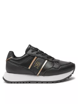 Кроссовки Tommy Hilfiger Low Cut Lace-Up Sneaker T3A9-33548-1695 M, черный