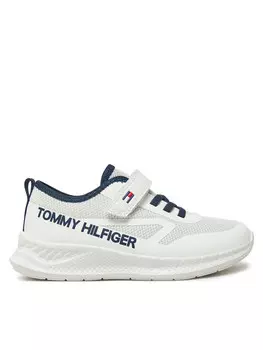Кроссовки Tommy Hilfiger Low Cut Lace-Up/Velcro Sneaker T1B9-33868-1756 S, белый
