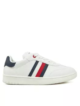 Кроссовки Tommy Hilfiger Stripe Low Cut Lace-Up Sneaker T3X9-33850-1355 M, белый