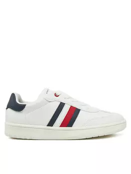 Кроссовки Tommy Hilfiger Stripe Low Cut Lace-Up Sneaker T3X9-33850-1355 S, белый