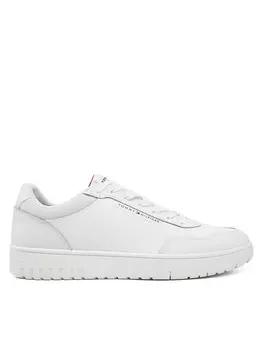 Кроссовки Tommy Hilfiger Th Basket Core Lth Pinperf FM0FM05466, белый