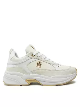 Кроссовки Tommy Hilfiger Th Chunky Feminine Runner FW0FW08616, экрю