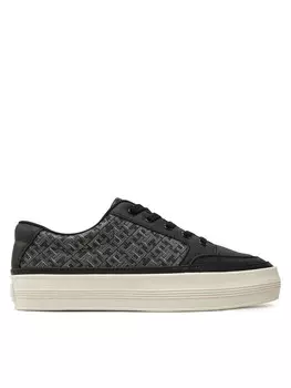 Кроссовки Tommy Hilfiger Vulc Leather Sneaker Monogram FW0FW08331, черный