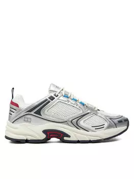 Кроссовки Tommy Jeans Archive Retro Runner EM0EM01486, серебристый/белый