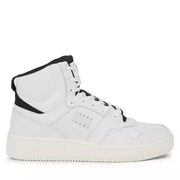 Кроссовки Tommy Jeans Basket Mid EM0EM01258 Ecru YBL, белый