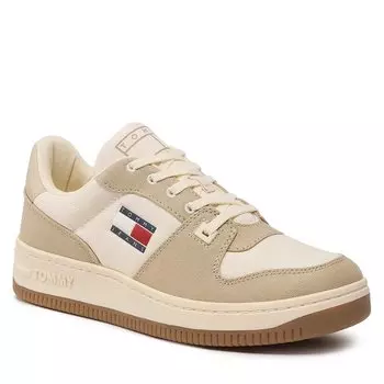 Кроссовки Tommy Jeans BasketCanvas, бежевый