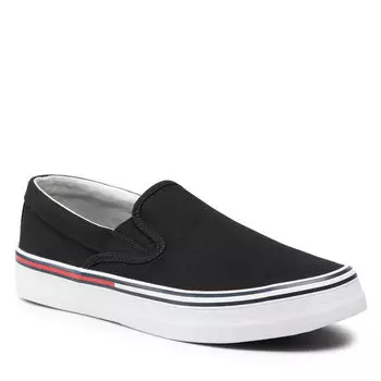 Кроссовки Tommy Jeans EssentialSlipon, черный