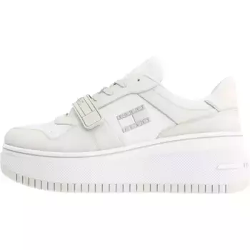 Кроссовки Tommy Jeans Retro Basket Flatform Velcro, белый