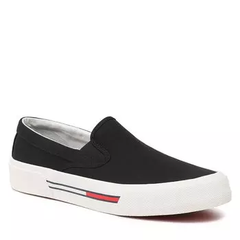Кроссовки Tommy Jeans SlipOn Canvas, черный