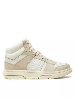 Кроссовки Tommy Jeans The Brooklyn Mid Top, экрю