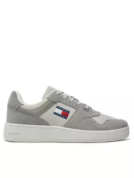 Кроссовки Tommy Jeans Tjm Basket Leather, серый
