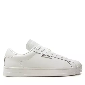 Кроссовки Tommy Jeans Tjm Leather Low Cupsole EM0EM01374 Ecru YBL, экрю
