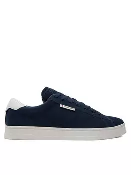 Кроссовки Tommy Jeans Tjm Leather Low Cupsole Suede, темно-синий