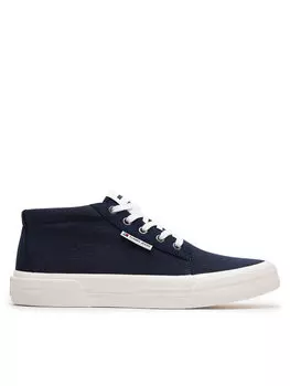 Кроссовки Tommy Jeans Tjm Mid Cut Canvas Color, темно-синий