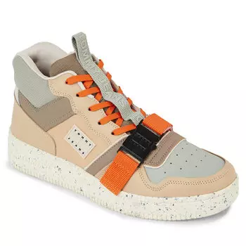Кроссовки Tommy Jeans TjmBasket Leather, бежевый