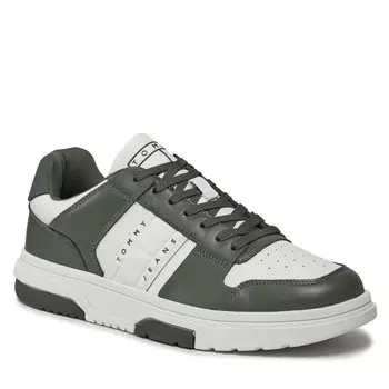 Кроссовки Tommy Jeans TjmLeather Cupsole, белый