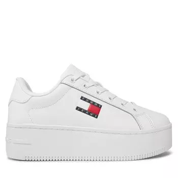 Кроссовки Tommy Jeans Tjw Flatform Ess EN0EN02518 White YBS, белый