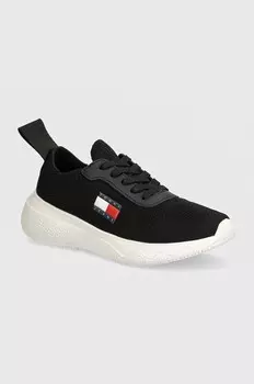 Кроссовки Tommy Jeans TJW KNIT RUNNER, черный