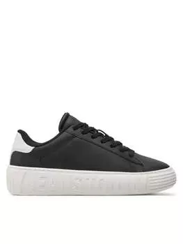 Кроссовки Tommy Jeans Tjw Leather Cupsole Ess, черный