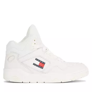 Кроссовки Tommy Jeans Tjw New Basket Mc EN0EN02493 Ecru YBL, экрю