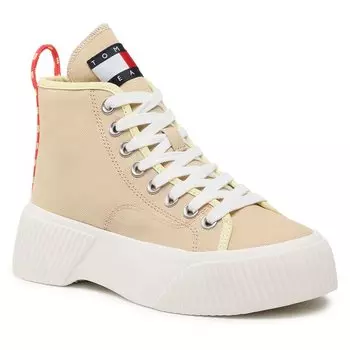 Кроссовки Tommy Jeans VulcPlat. Canvas, бежевый