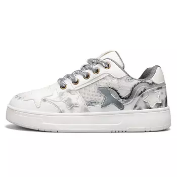 Кроссовки Tonlion Skateboarding Shoes Unisex Low-top, белый/серый