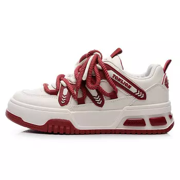 Кроссовки Tonlion Skateboarding Shoes Women's Low-top, белый/черный