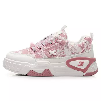 Кроссовки Tonlion Skateboarding Shoes Women's Low-top, розовый