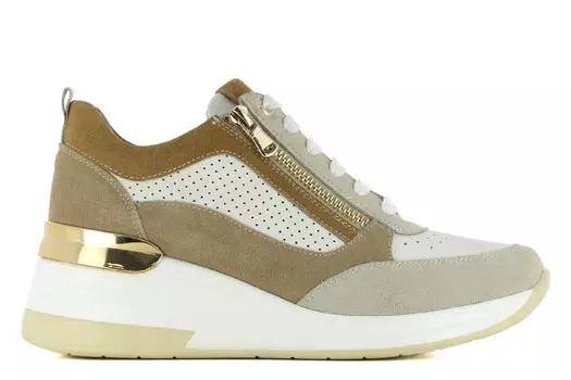 Кроссовки Topen на танкетке Casas, бежевый