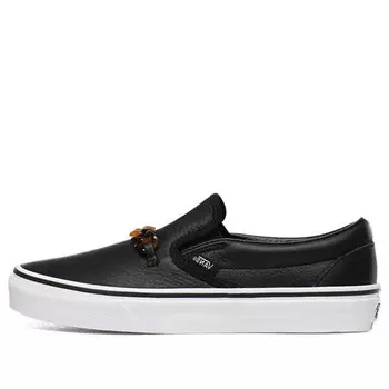 Кроссовки tort classic slip-on black Vans, черный