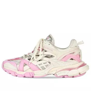 Кроссовки track 2.0 sneakers 'white pink' Balenciaga, розовый