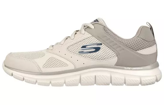 Кроссовки Track Lifestyle для мужчин с низким верхом серого/белого цвета Skechers
