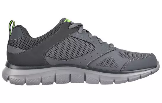 Кроссовки Track Lifestyle для мужчин с низким верхом серого/черного цвета Skechers