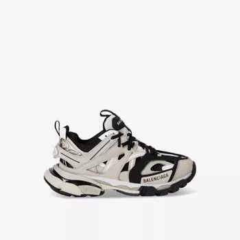 Кроссовки Track с низким верхом из ткани и сетки Balenciaga, бежевый