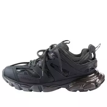 Кроссовки track sneaker 'clear sole - black' Balenciaga, черный