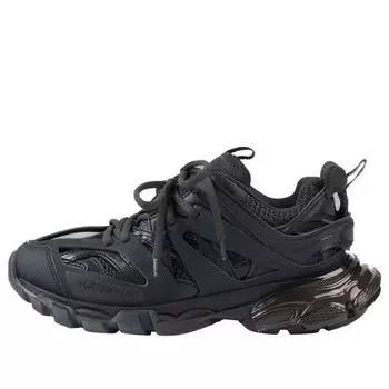Кроссовки track sneaker 'clear sole - black' Balenciaga, черный