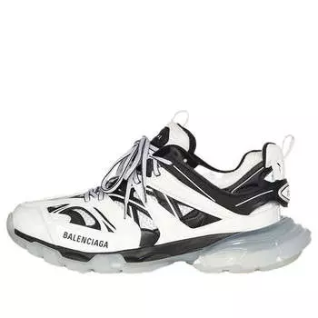 Кроссовки track sneaker 'clear sole - white black' Balenciaga, белый