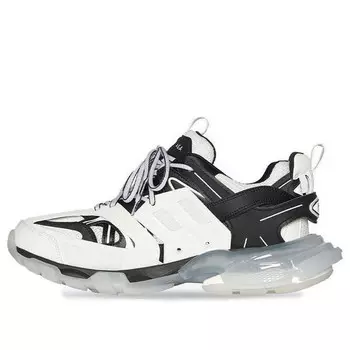 Кроссовки track sneaker 'clear sole - white black' Balenciaga, черный